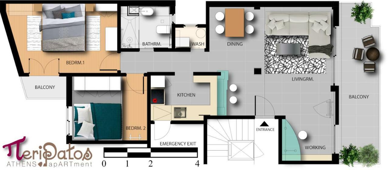 Peripatos Apartment Atény Exteriér fotografie